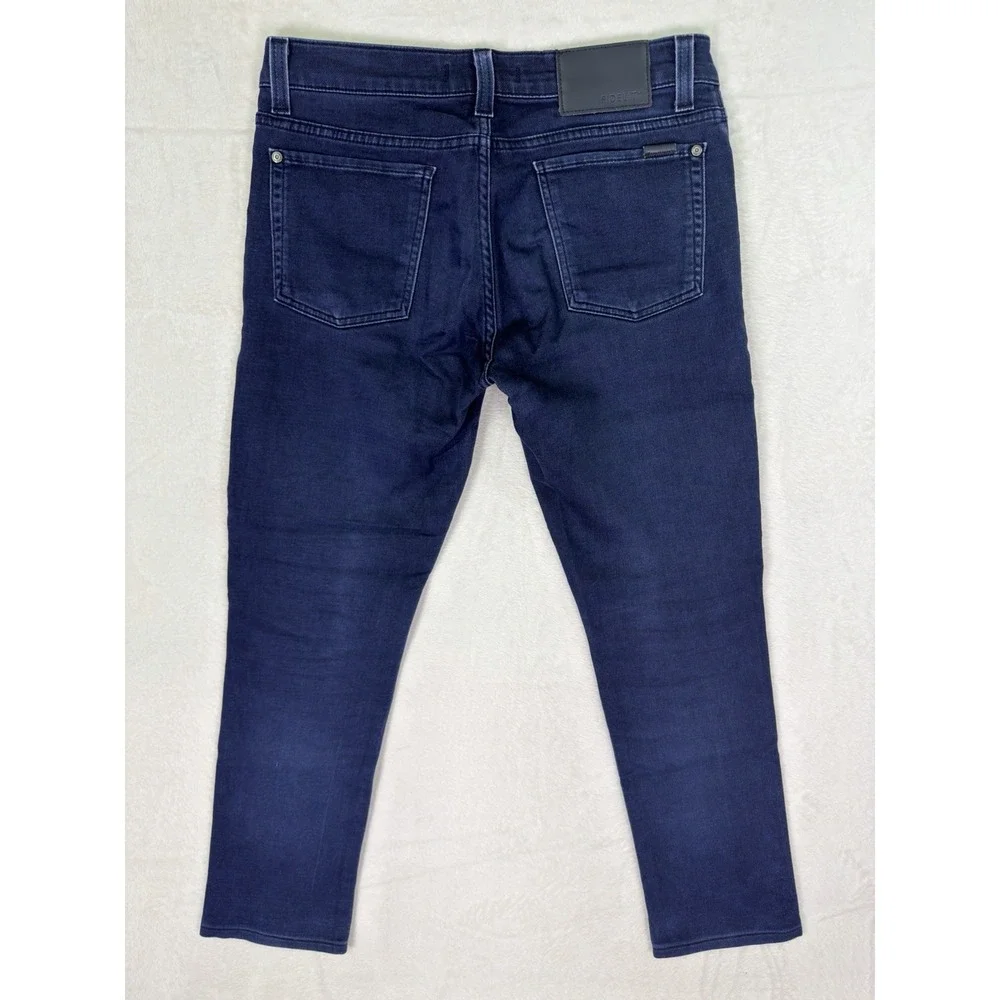 Fidelity Jeans Mens 32x30 Blue Straight‎ Slim Dark Wash Torino Narrow Low Rise